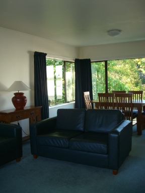 Dining area of three bedroom apartment